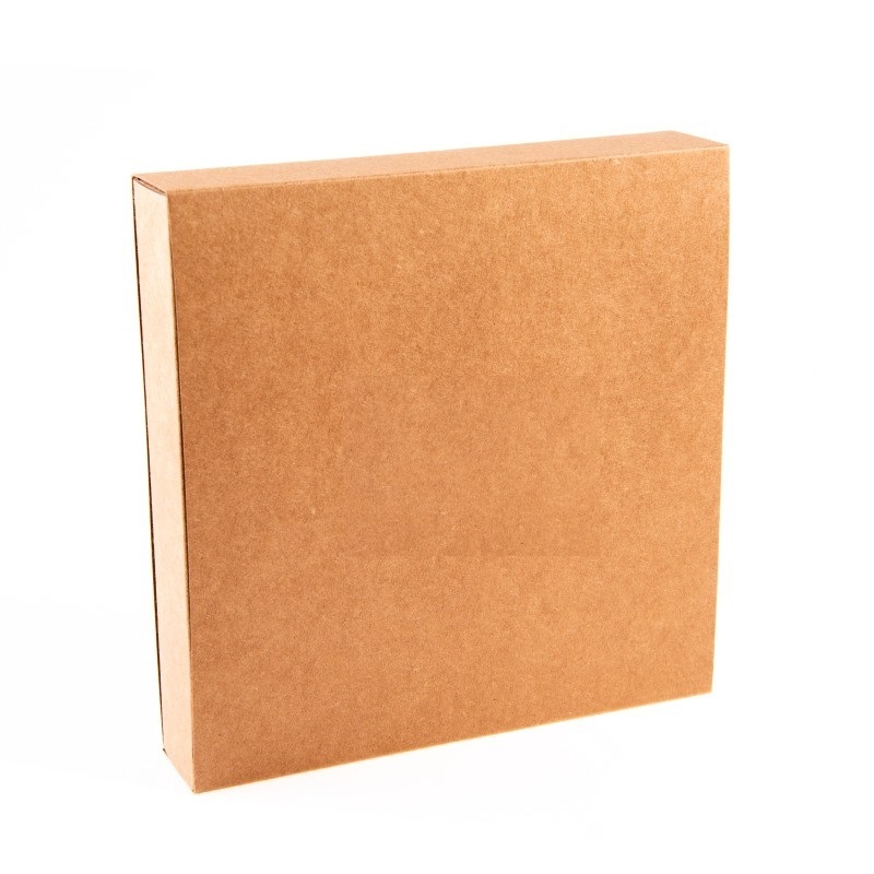 Caja Araba Kraft collar / aderezo 180x180x33 mm.